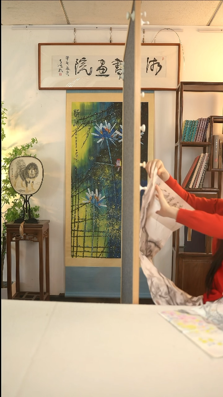 国画葫*河吴老师  人物  2尺 纸芯