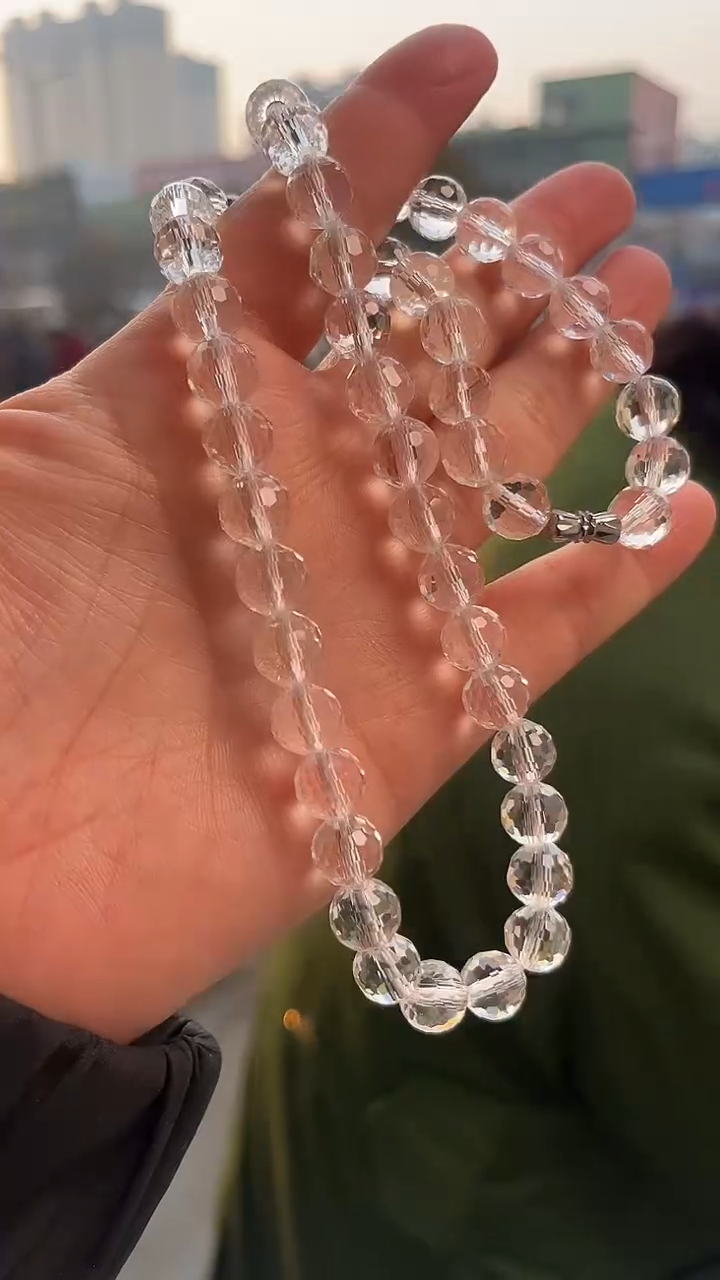 【闪购商品】水晶项链未镶嵌天然多样性发一9mm
