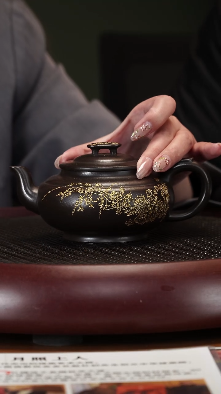 【闪购商品】紫砂茶壶3122WZG上新桥 老紫泥320cc