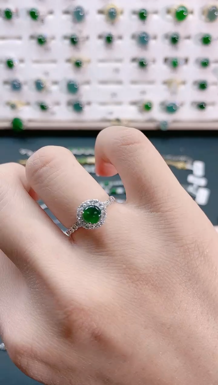 【闪购商品】翡翠戒指未镶嵌天然翡翠