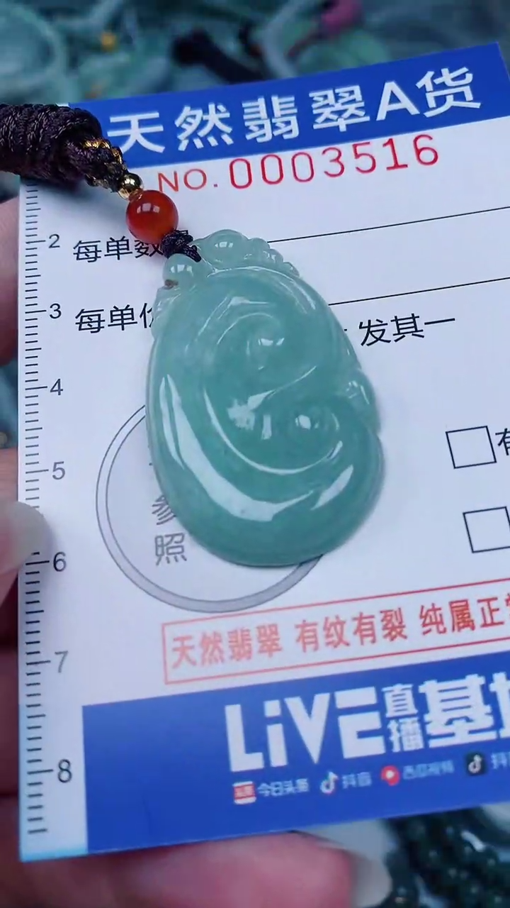 翡翠未镶嵌颈饰00003516