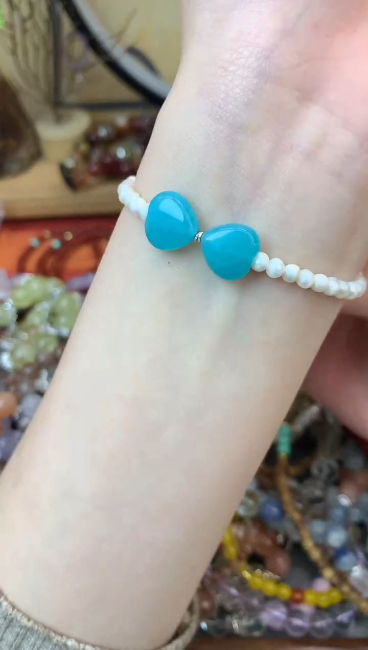 【闪购商品】淡水珍珠手绳银S925镶嵌115