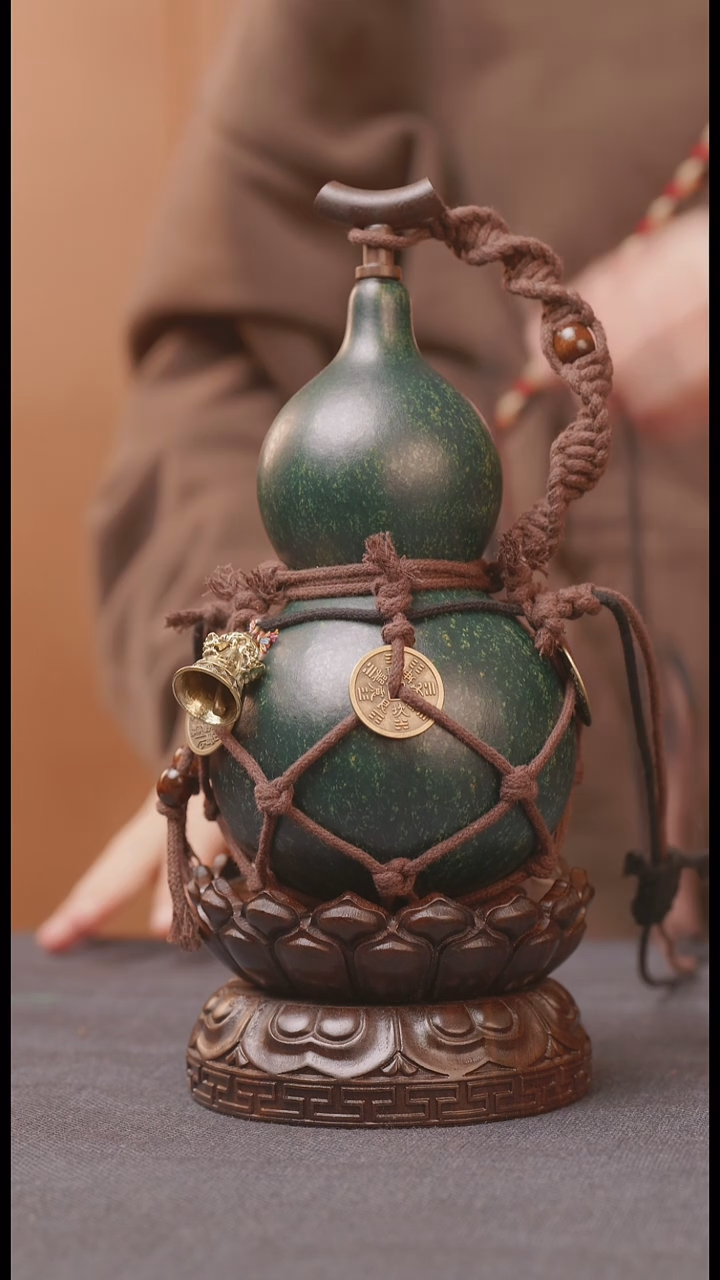 1347号链接精品大漆葫芦现货现发[一物一拍]不包含莲花底座