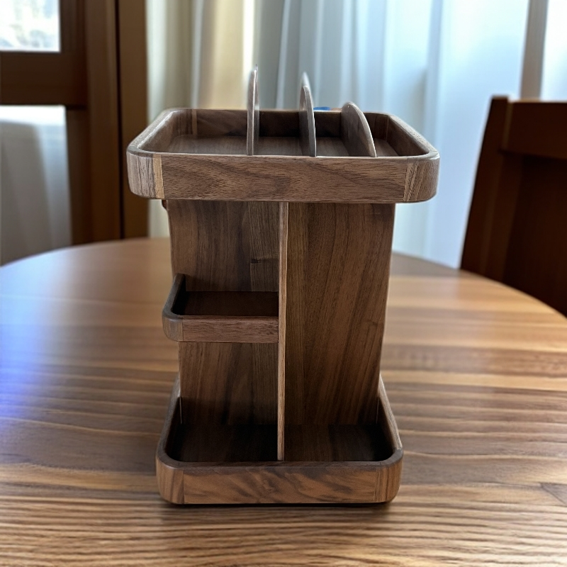 沐沐的房间复古旋转化妆品置物架