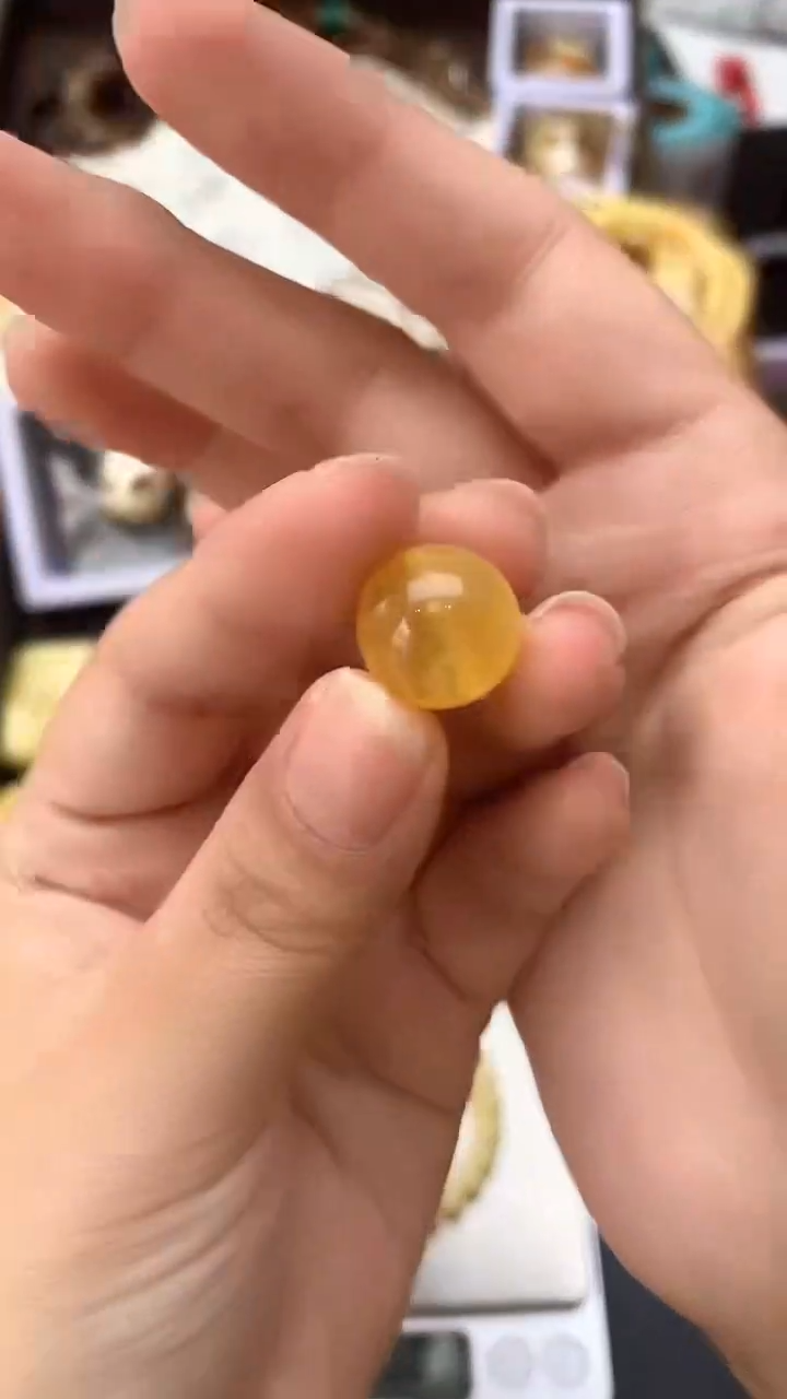 【闪购商品】琥珀珠宝奇石未镶嵌037 琥珀蜜蜡花粉 小坑 