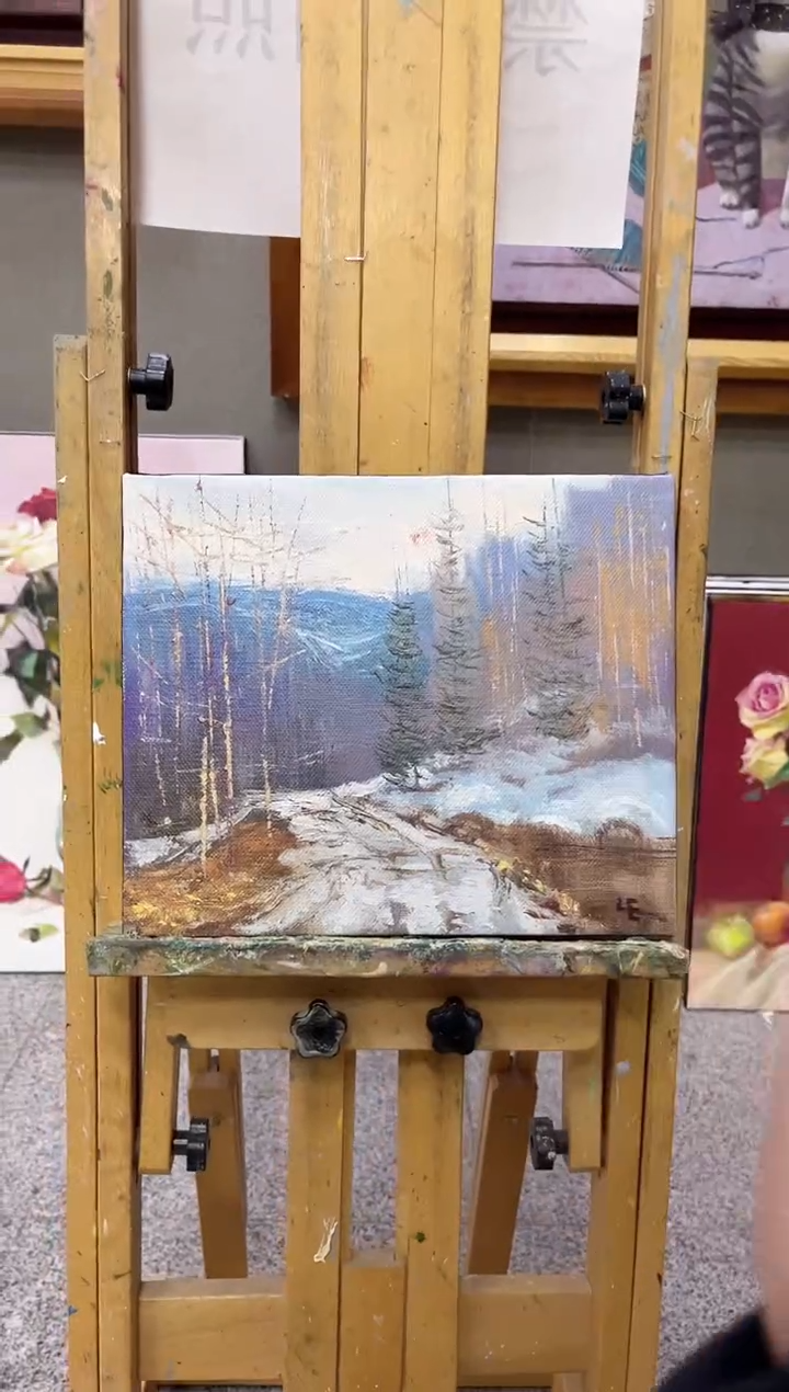 【闪购商品】俄罗斯油画《风景》25*30 内框