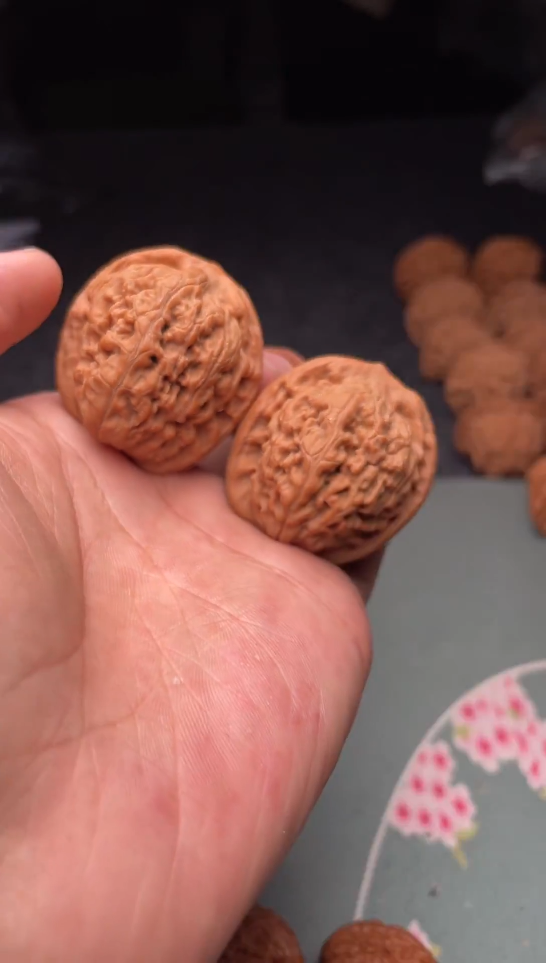 把件文玩核桃a239   莲花 37尺