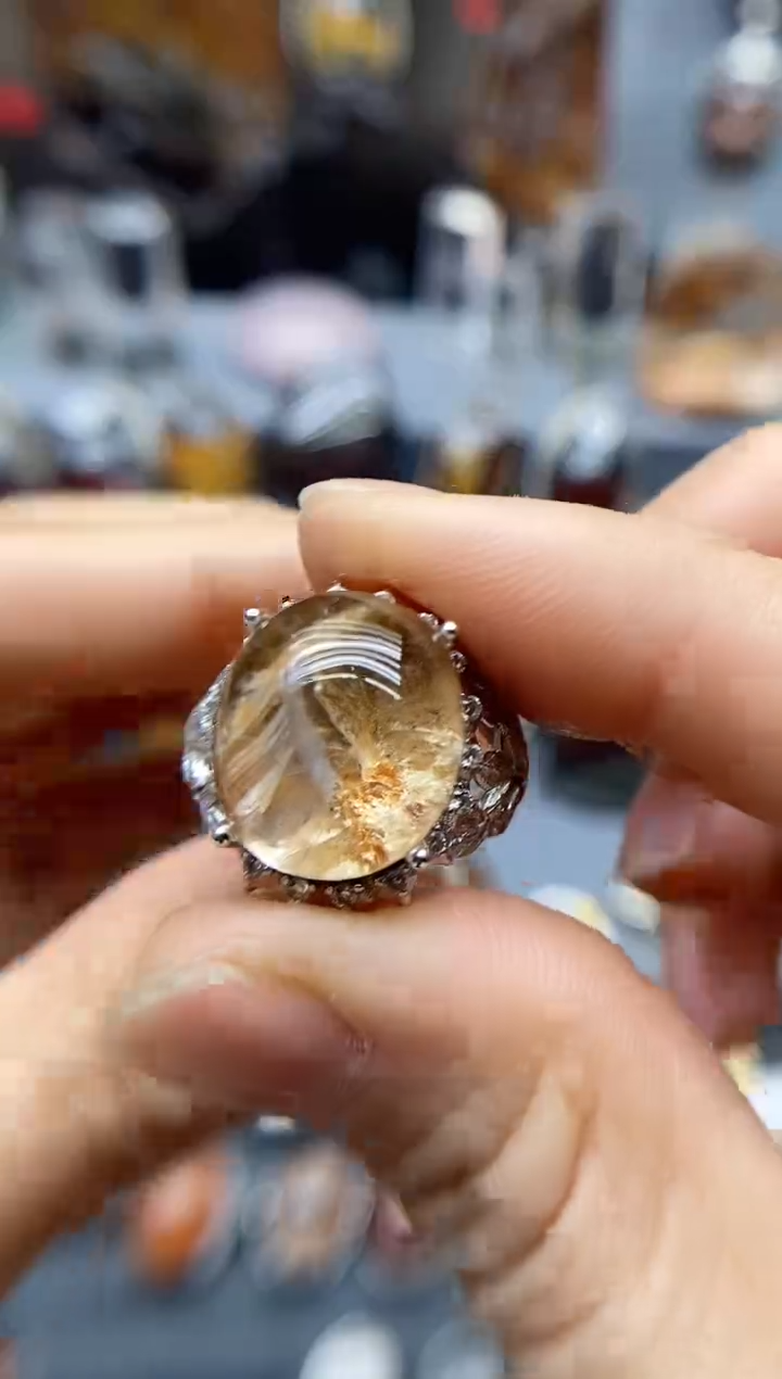 【闪购商品】水晶戒指银S925镶嵌水晶水晶