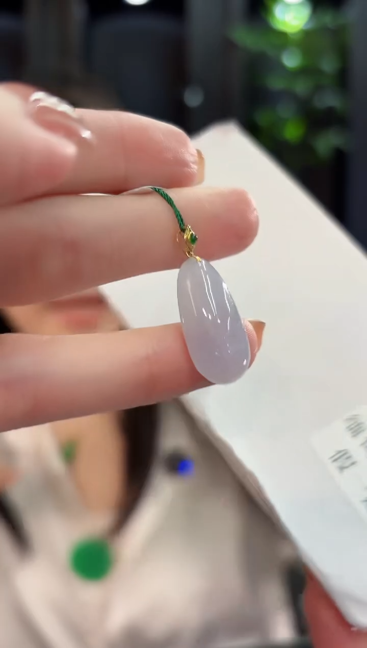 吊坠(不含链)18K金镶嵌翡翠 缅甸A货/支持复检/一件