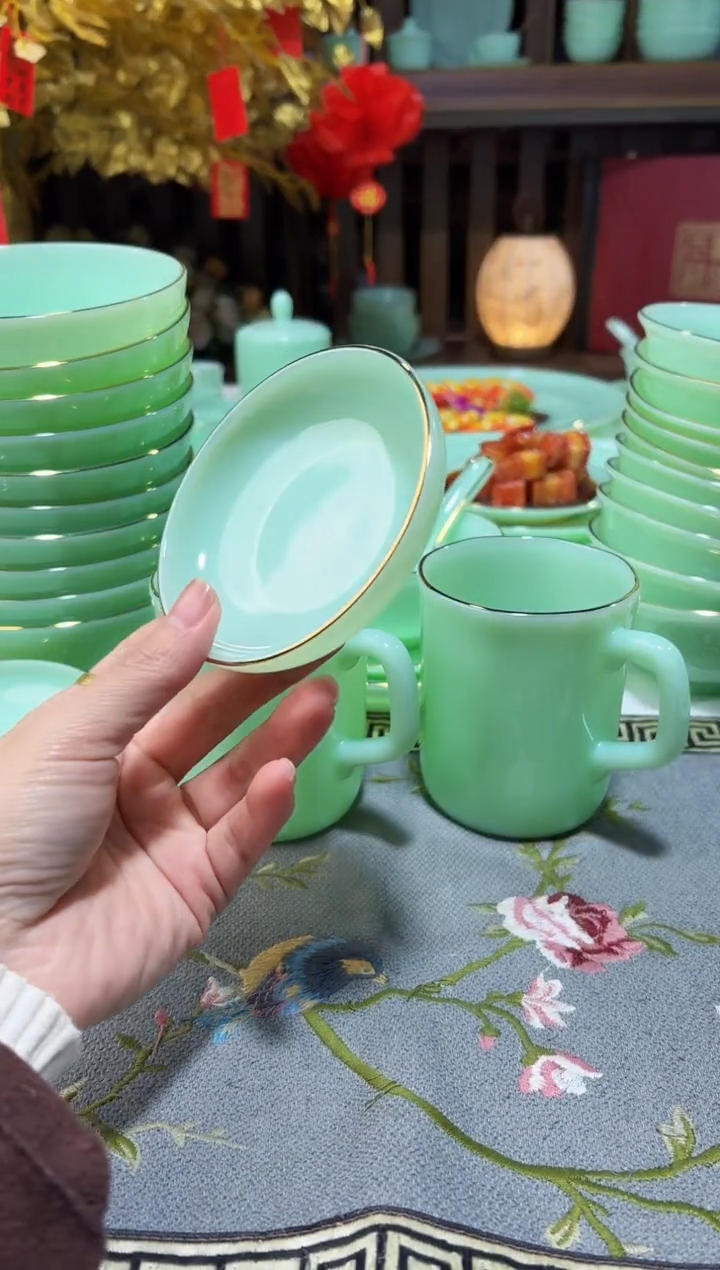 玉瓷 小蘸料碟10只景德镇陶瓷