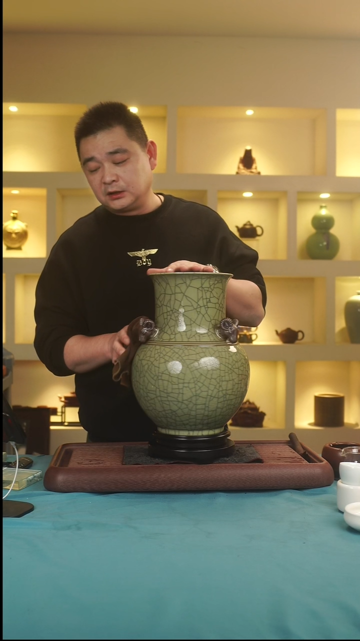 茶壶紫砂❤*三阳开泰 青瓷 