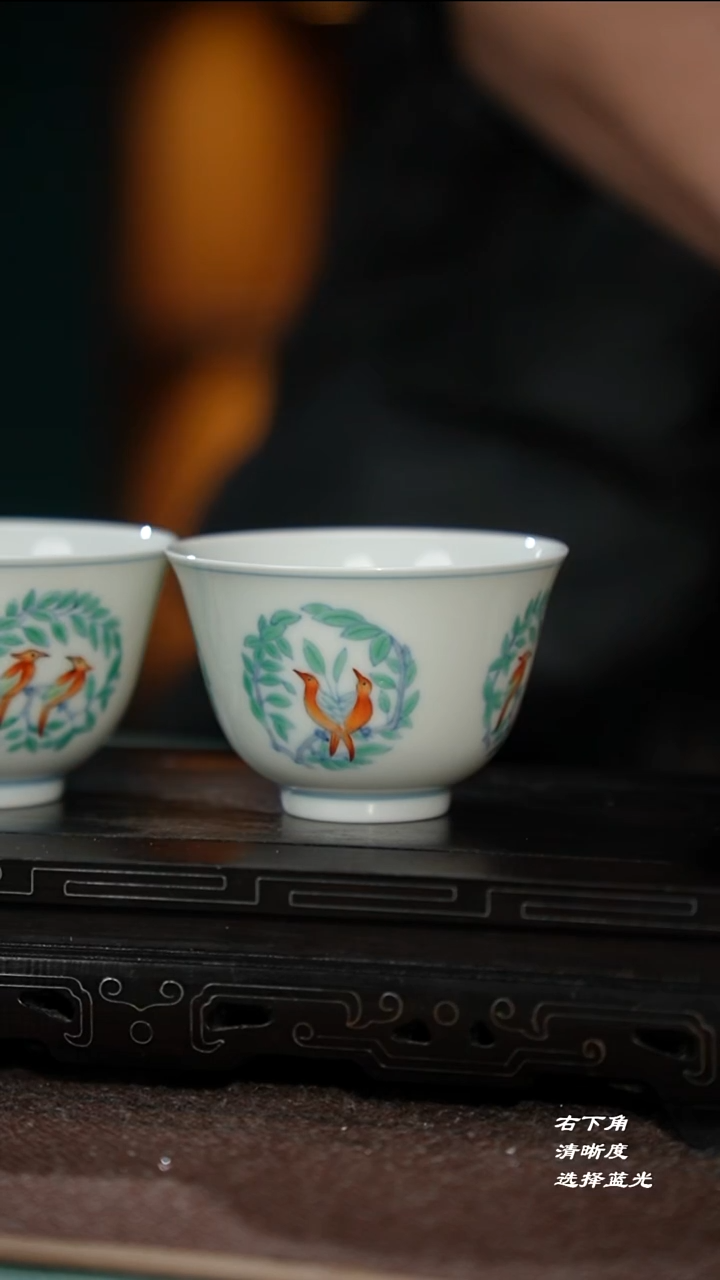 51-2斗彩喜上眉梢品茗杯（千寻山坊）