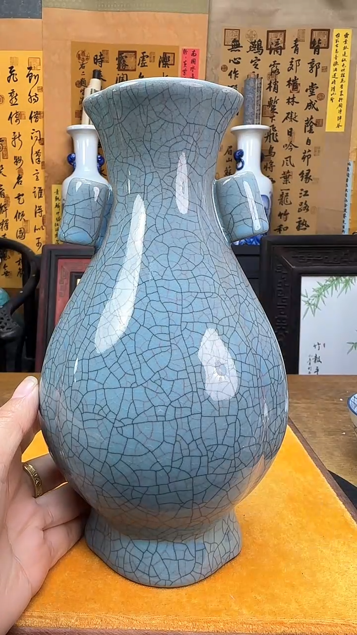 【闪购商品】瓶景德镇陶瓷客厅摆件