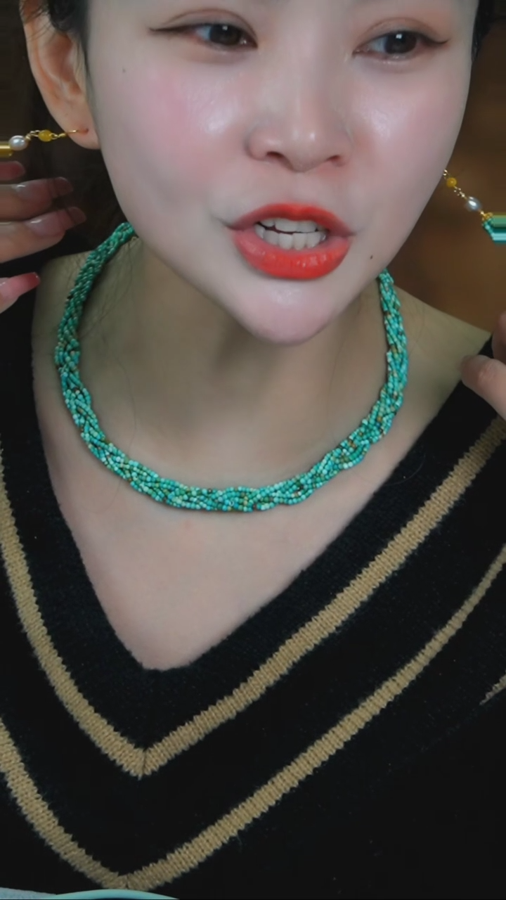 【闪购商品】绿松石项链银S925镶嵌发货一件