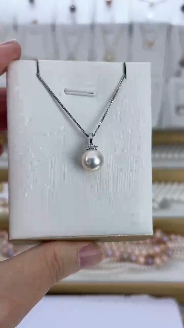 【闪购商品】淡水珍珠颈饰未镶嵌05天然极光珍珠吊坠睫毛款