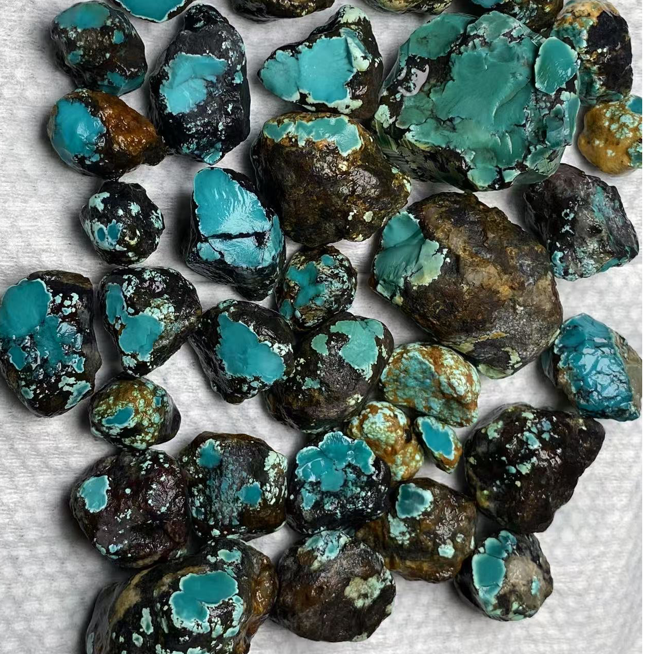 高瓷原石手工打磨DIY各种散珠圆珠吊坠私人订制