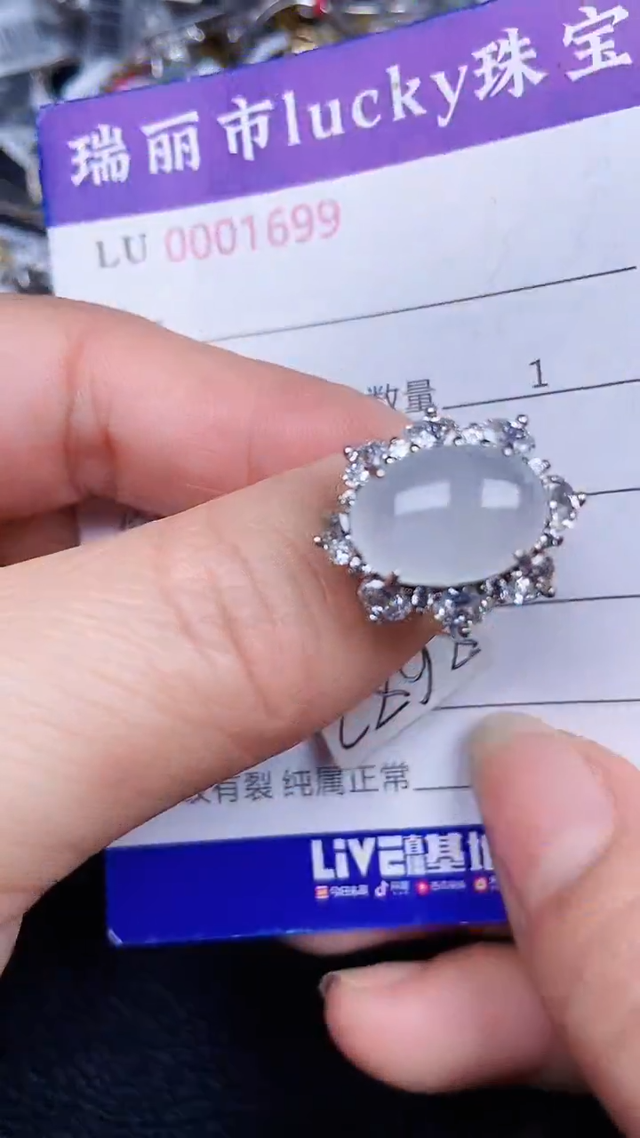 颈饰银S925镶嵌翡翠16599