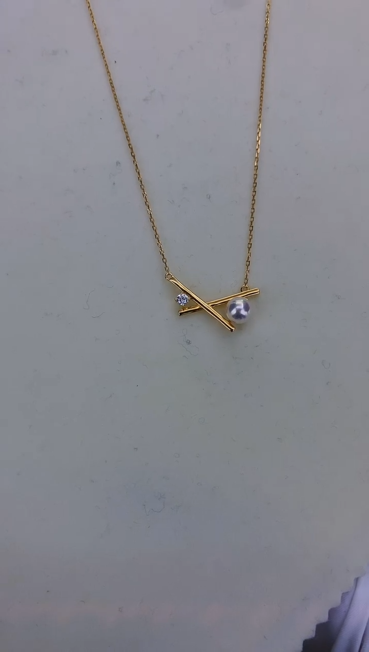 银S925镶嵌DA海水珍珠 GD053 套链 7