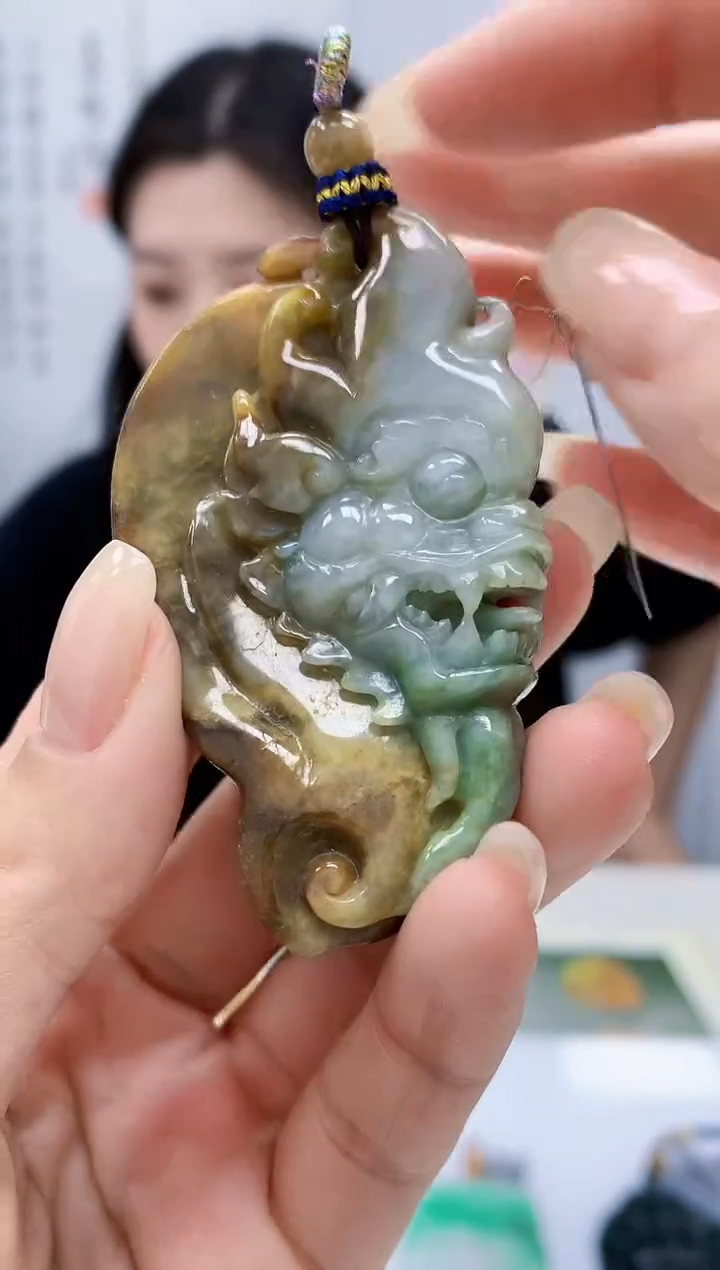 【闪购商品】定制翡翠未镶嵌0405lr-毛货挂件11