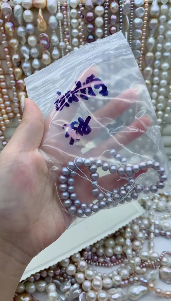 淡水珍珠银S925镶嵌项链文****店xl