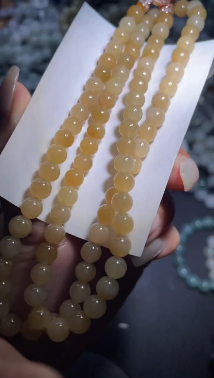 【闪购商品】定制翡翠未镶嵌天然缅甸A货翡翠手串35
