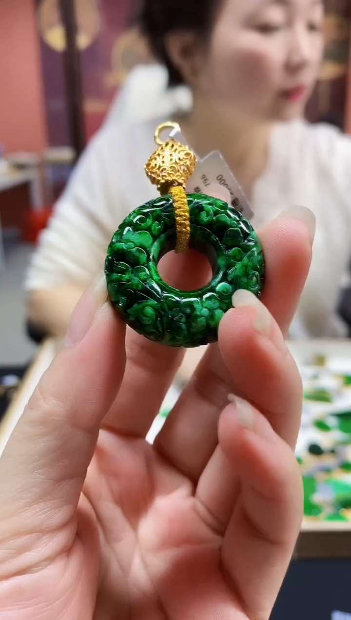 颈饰未镶嵌翡翠翡翠吊坠-41