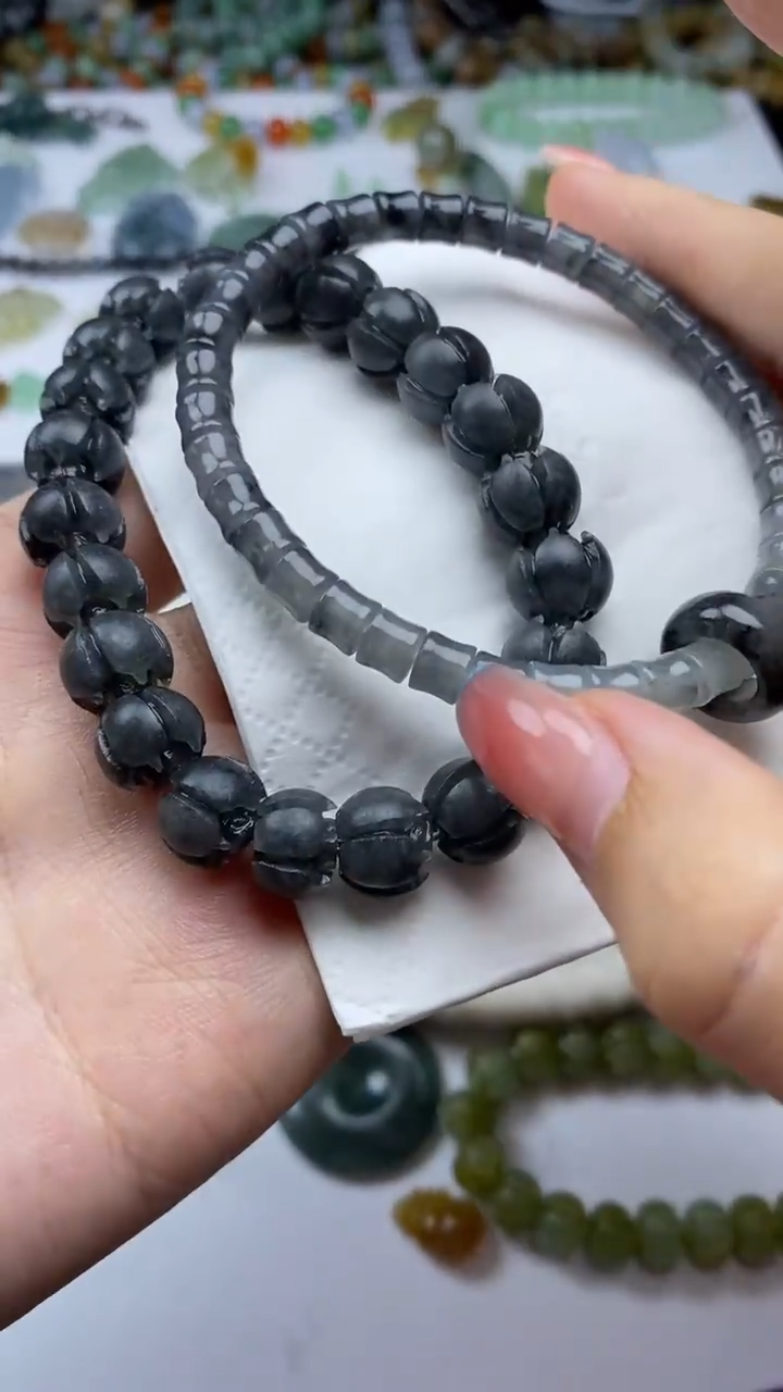 未镶嵌定制翡翠搬*人毛货定制不退不换