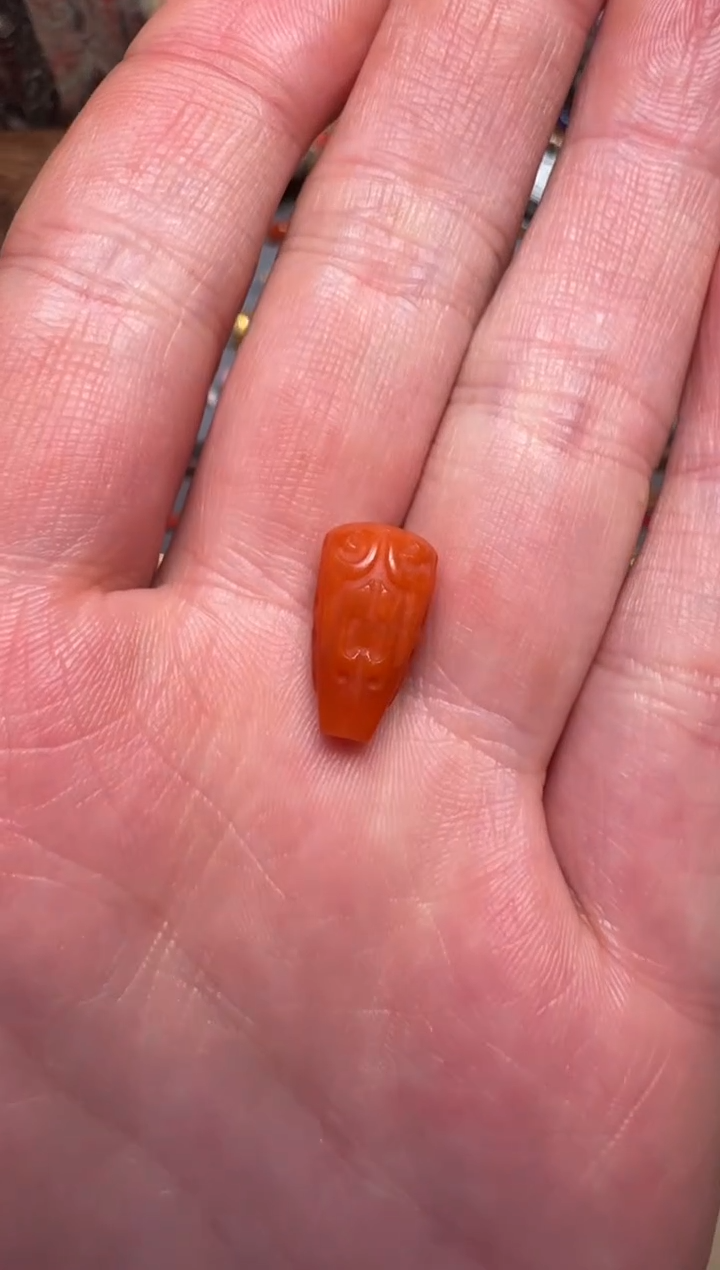 【闪购商品】南红玛瑙颈饰未镶嵌南红雕刻三通