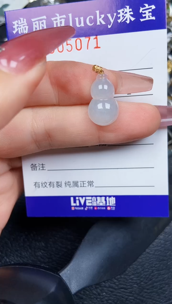 翡翠18K金镶嵌颈饰507118k