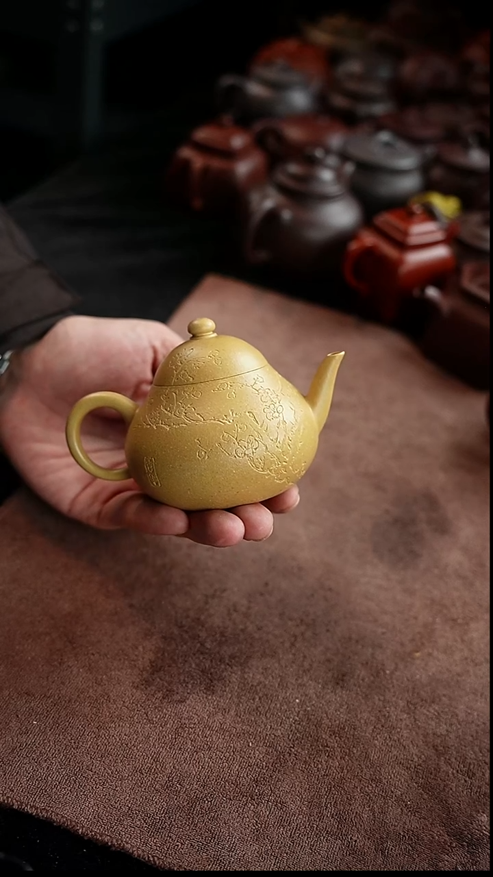 茶壶紫砂实力派本绿梨形