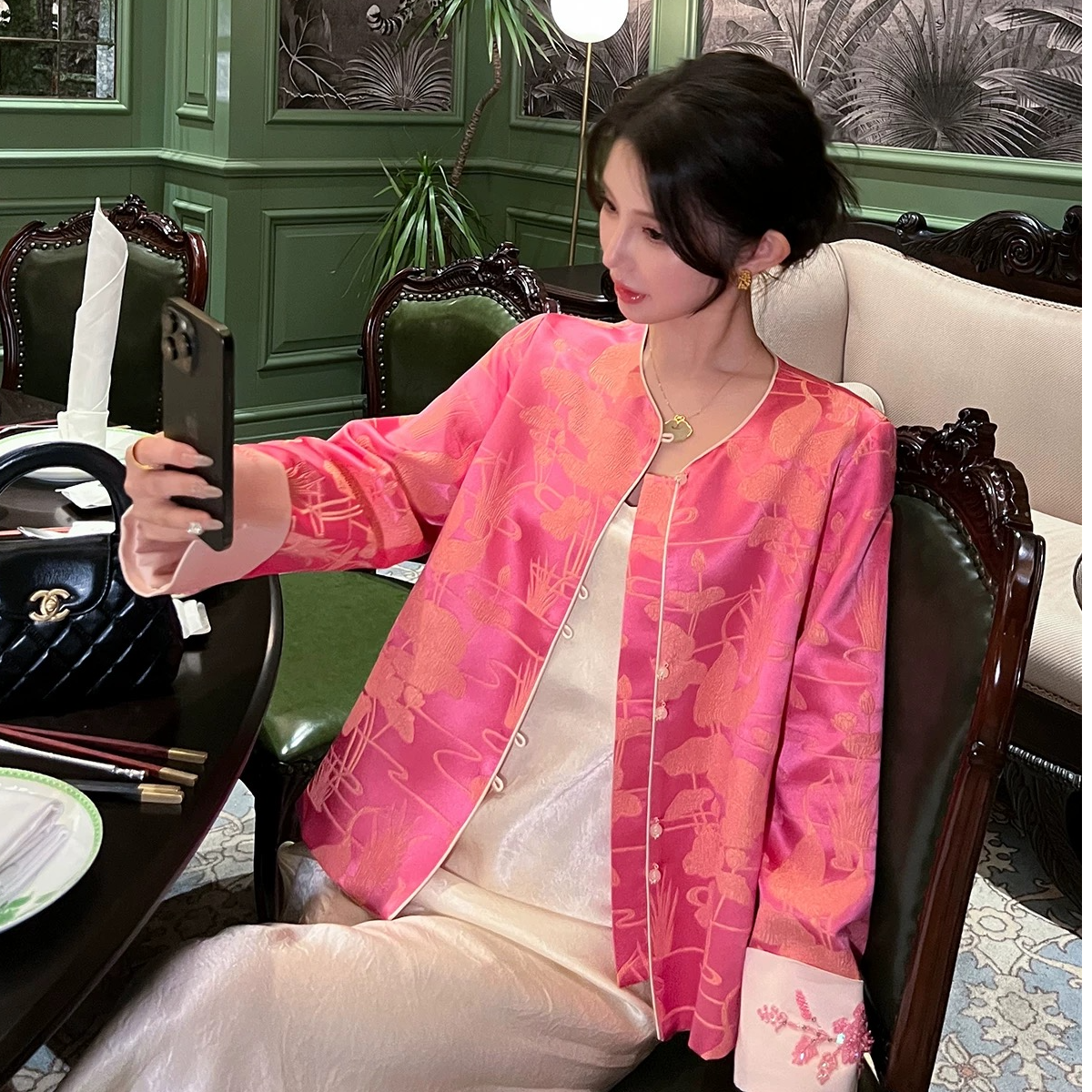 新中式2025重工刺绣国风外套