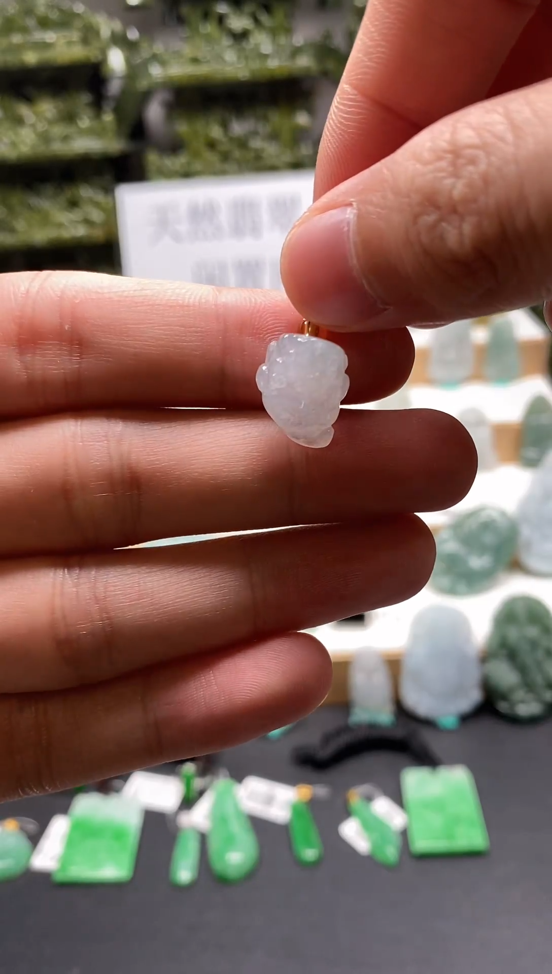 【闪购商品】翡翠颈饰未镶嵌金蟾吊坠30