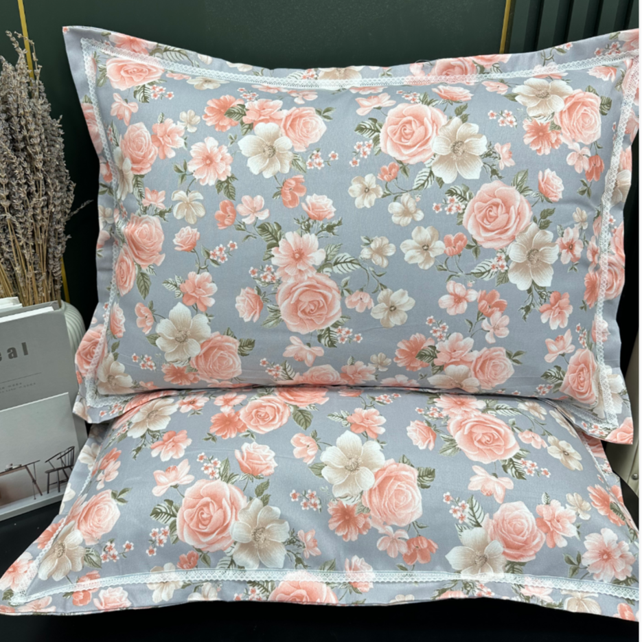 时尚款欧姐家碎花枕套（一对装）