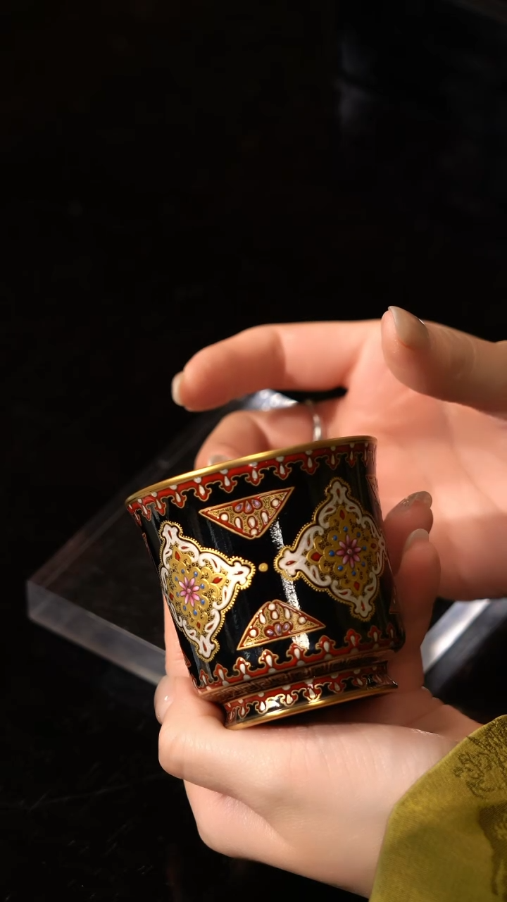 【闪购商品】Z溢珍堂唐风堆金杯盏不看截图