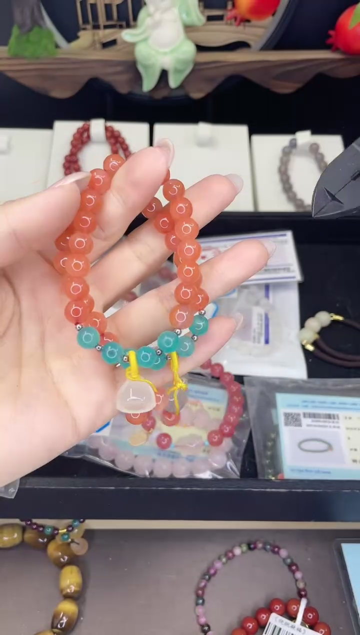 【闪购商品】南红玛瑙手链合金南红手链