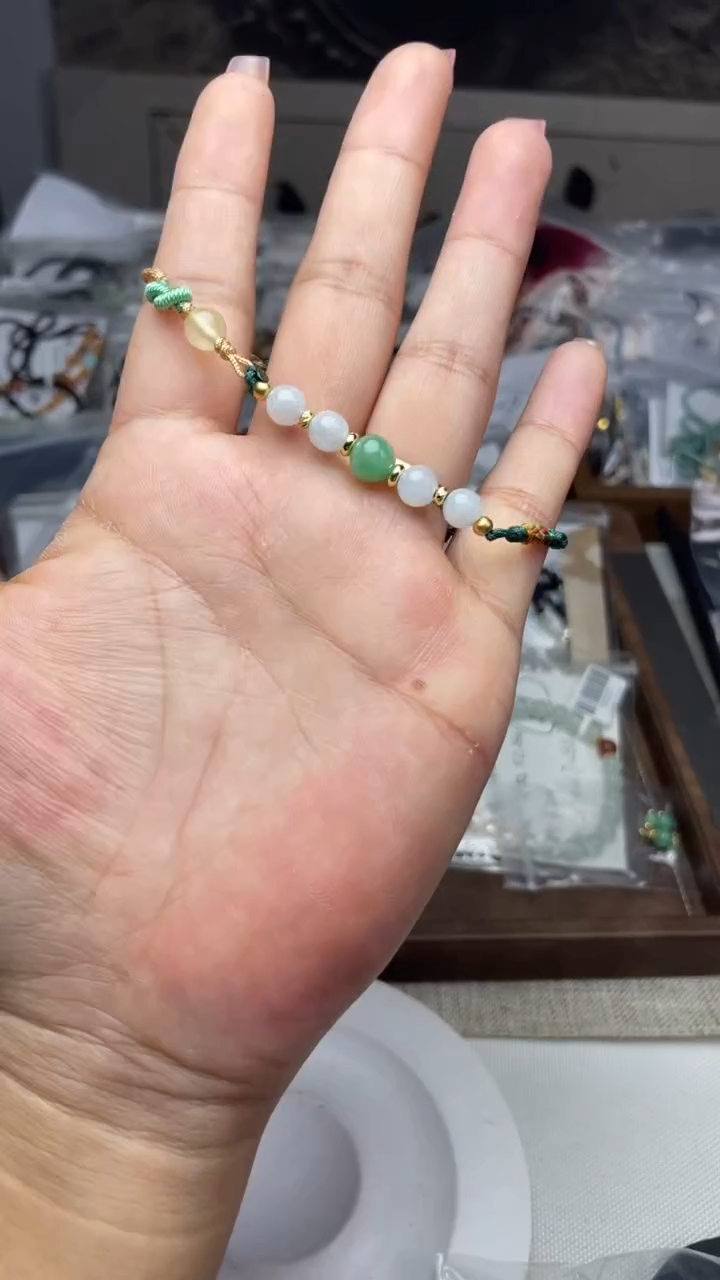 未镶嵌手链翡翠手串