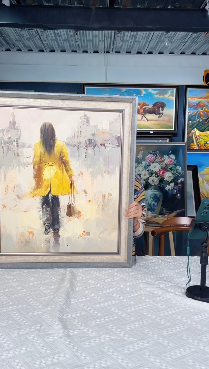 【闪购商品】油画13号 50*60 背影-手绘油画