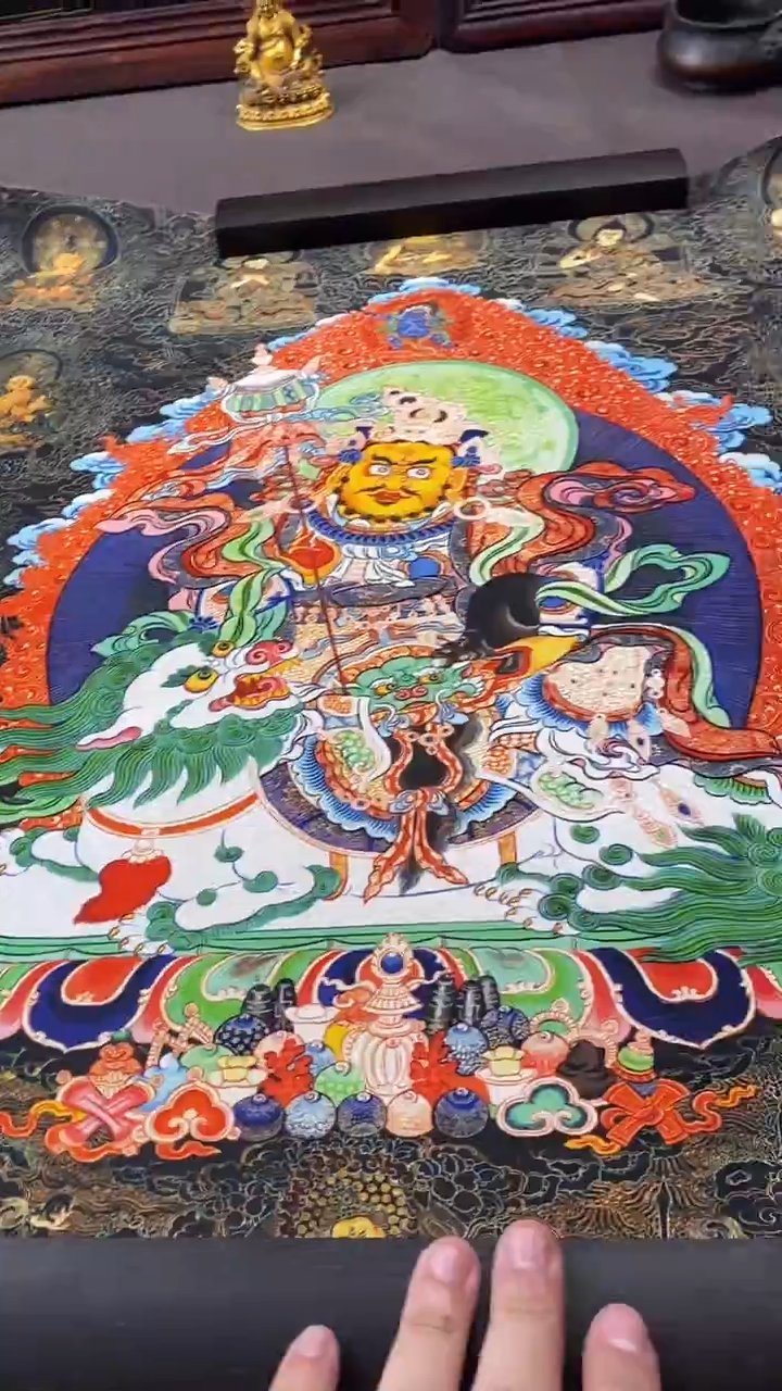 卷轴画王姬藏传唐卡艺术品