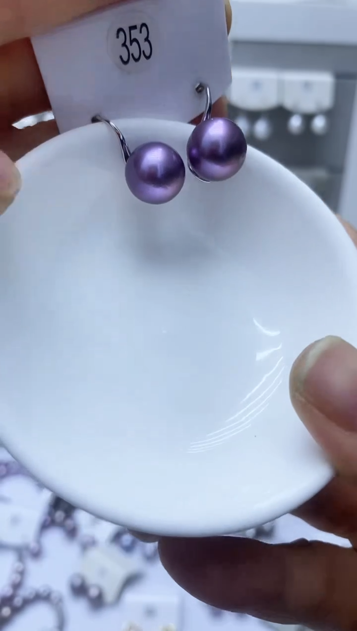 【闪购商品】淡水珍珠耳饰银S925镶嵌353