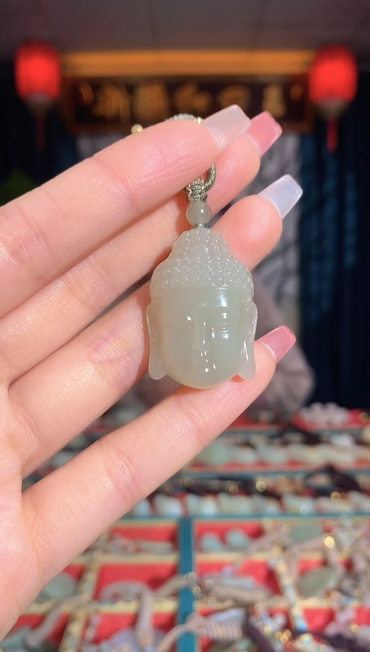 【闪购商品】和田玉挂件未镶嵌佛头