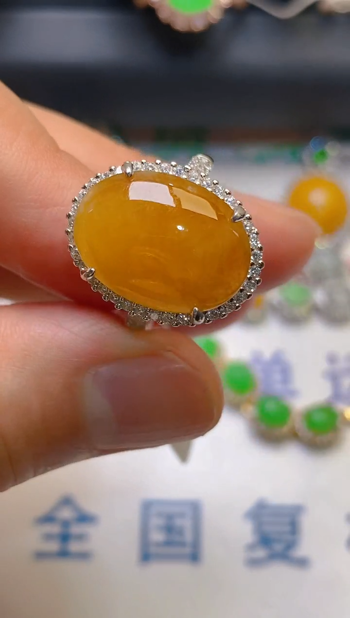 【闪购商品】翡翠耳饰银S925镶嵌天然A货翡翠1