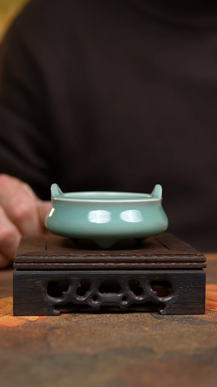 炉仿古青绿精工小宣德炉一级