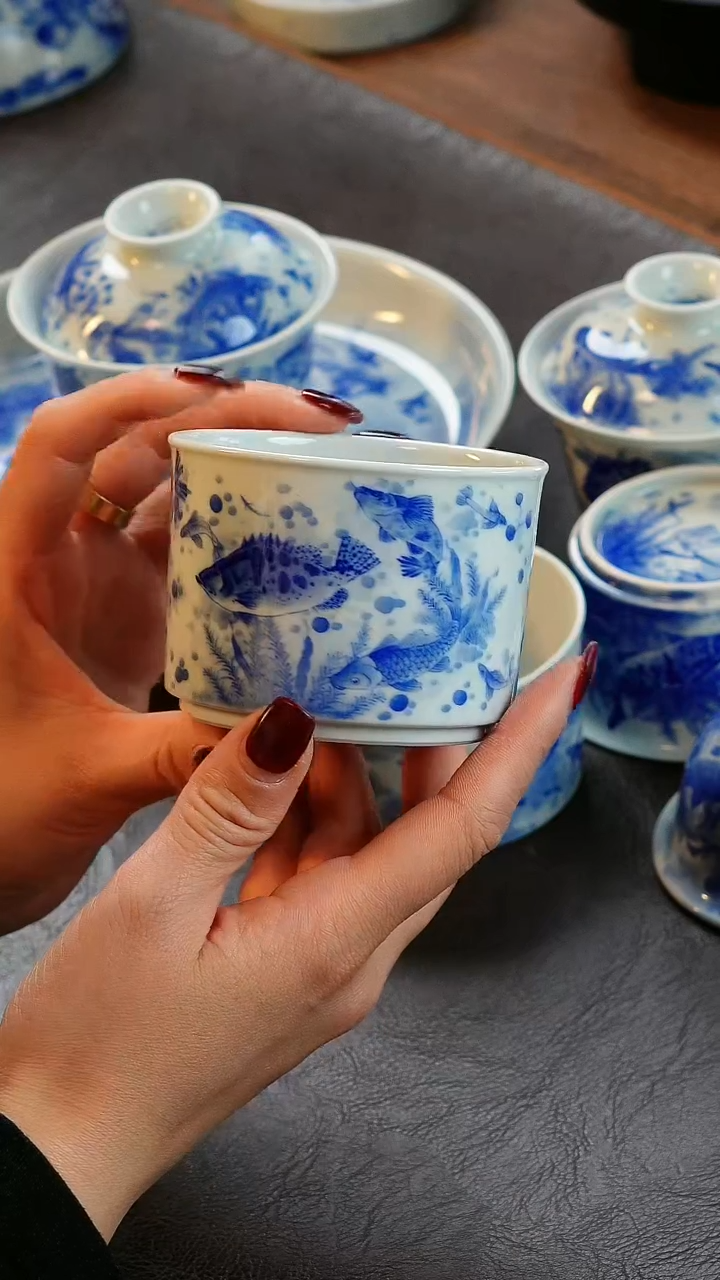 【闪购商品】青山赋鱼主人杯陶瓷