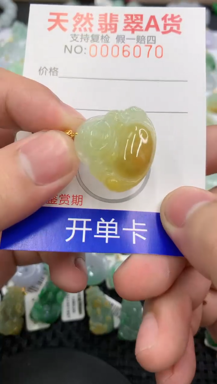 【闪购商品】翡翠颈饰18K金镶嵌11111111111