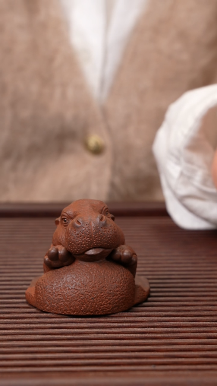 【闪购商品】紫砂茶宠河马宝宝
