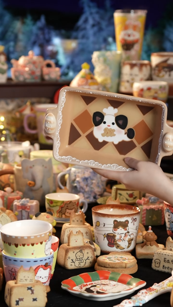 其他陶景德镇釉下彩手绘设计师款陶瓷