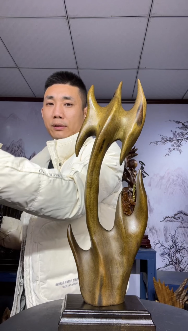 金丝楠木雕款成金丝楠木工艺品摆件