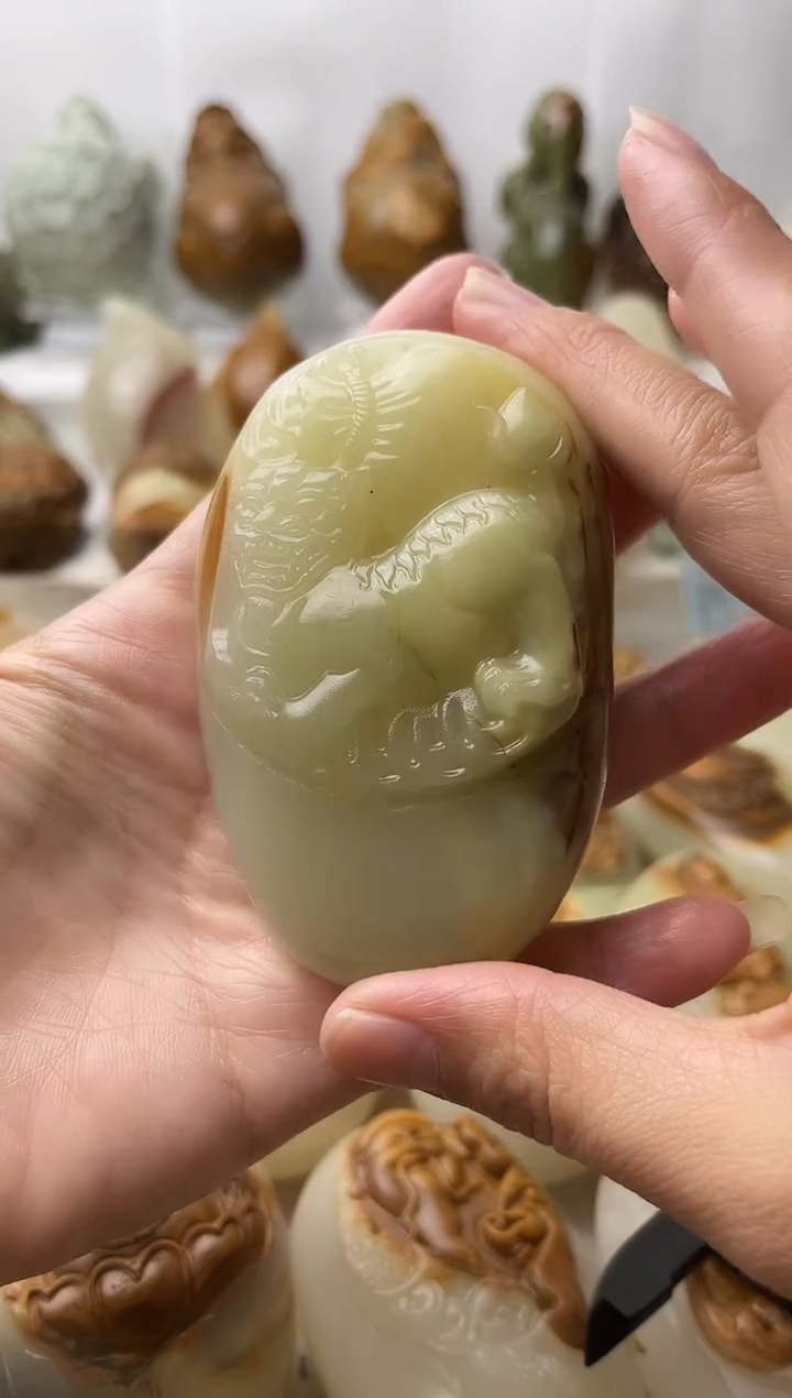 石材古青石棉纹正常不退换貔貅