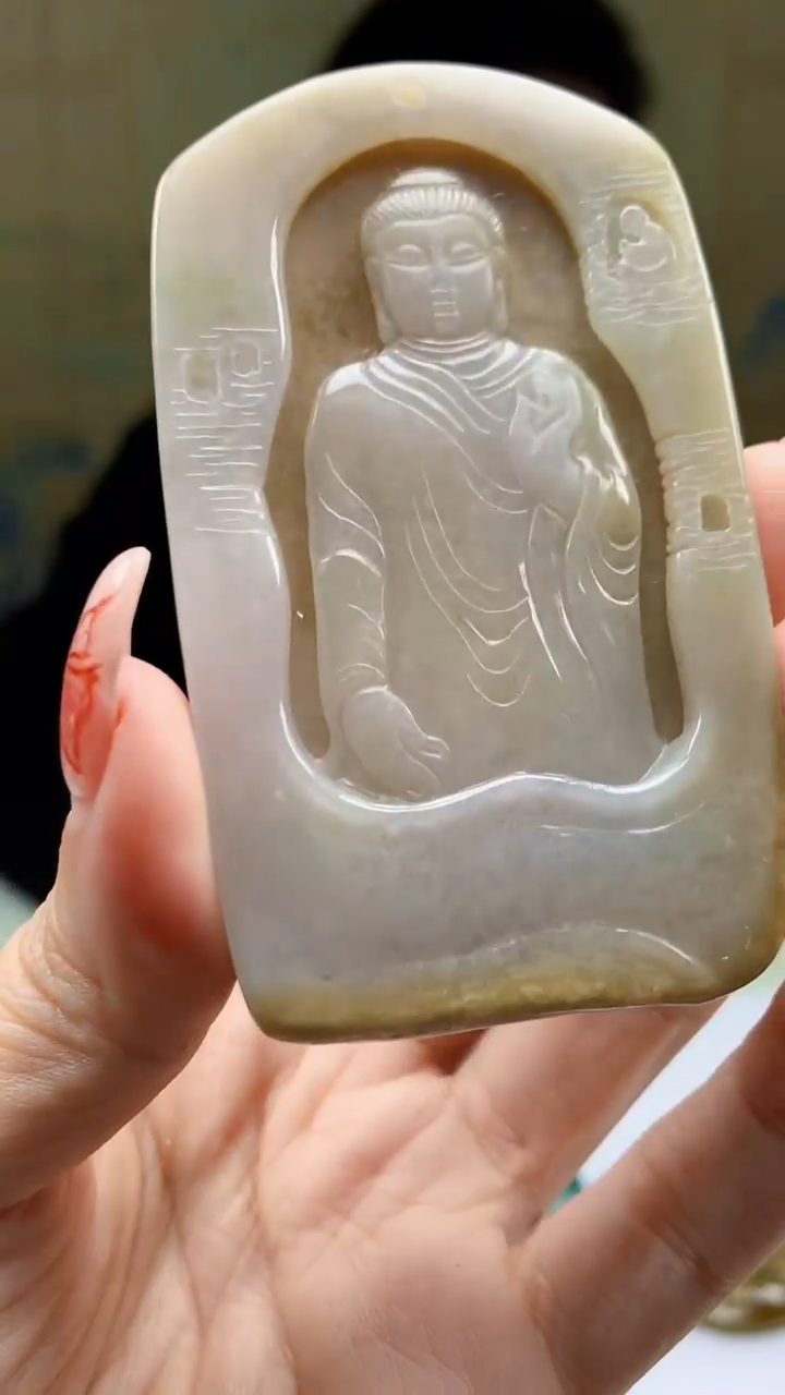 【闪购商品】定制翡翠未镶嵌4917ty-毛货挂件128