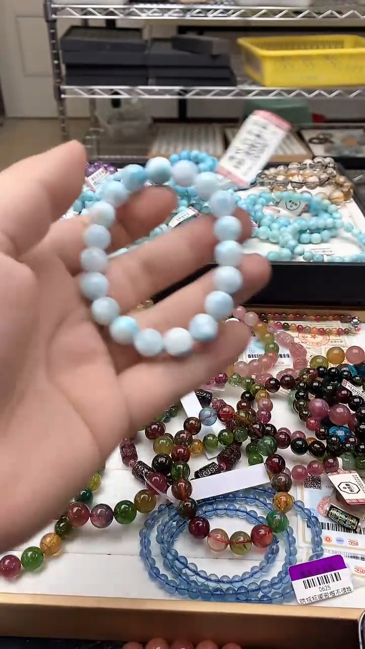 【闪购商品】针钠钙石（海纹石）手链未镶嵌手链30
